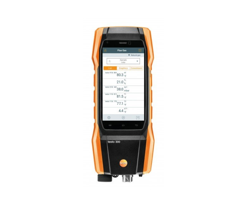TESTO 300 PRO COMBUSTION ANALYZER KIT WITH NO SENSOR AND PRINTER
