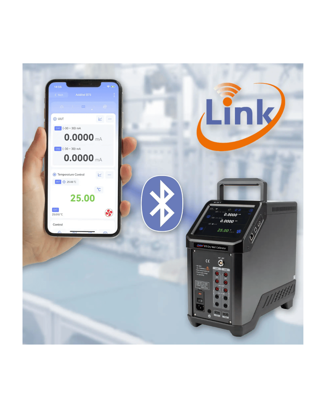 ADT875-660-A-110 connected with mobile phone for remote monitoring