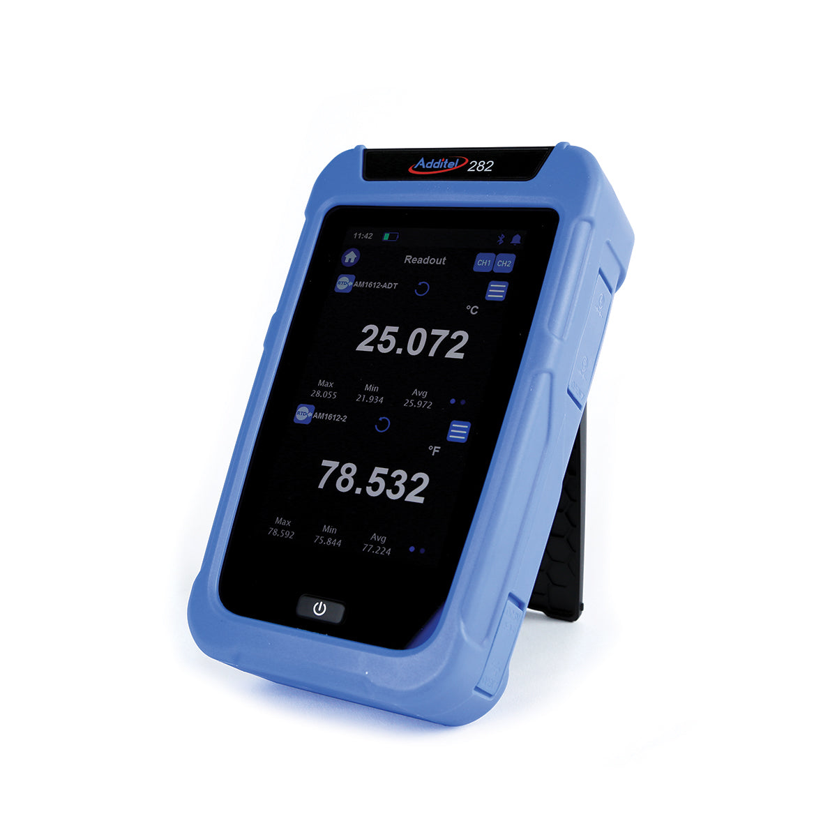 Thermomètre de référence portable à deux canaux ADDITEL-ADT282