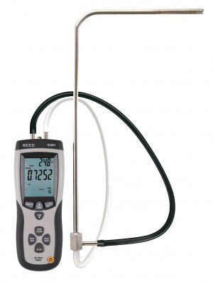 REED R3001 Pitot Tube Anemometer / Differential Manometer with Air Volume