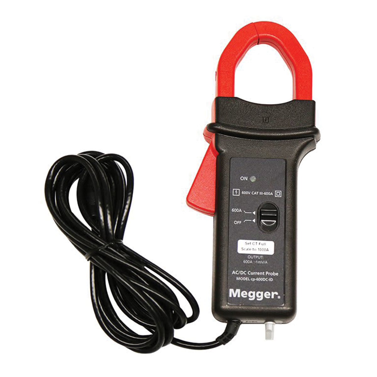 MEGGER CP-600DC-ID-KIT Kit of 3 CP-600DC-ID 600A High Bandwidth DC Hall Effect Current Clamps