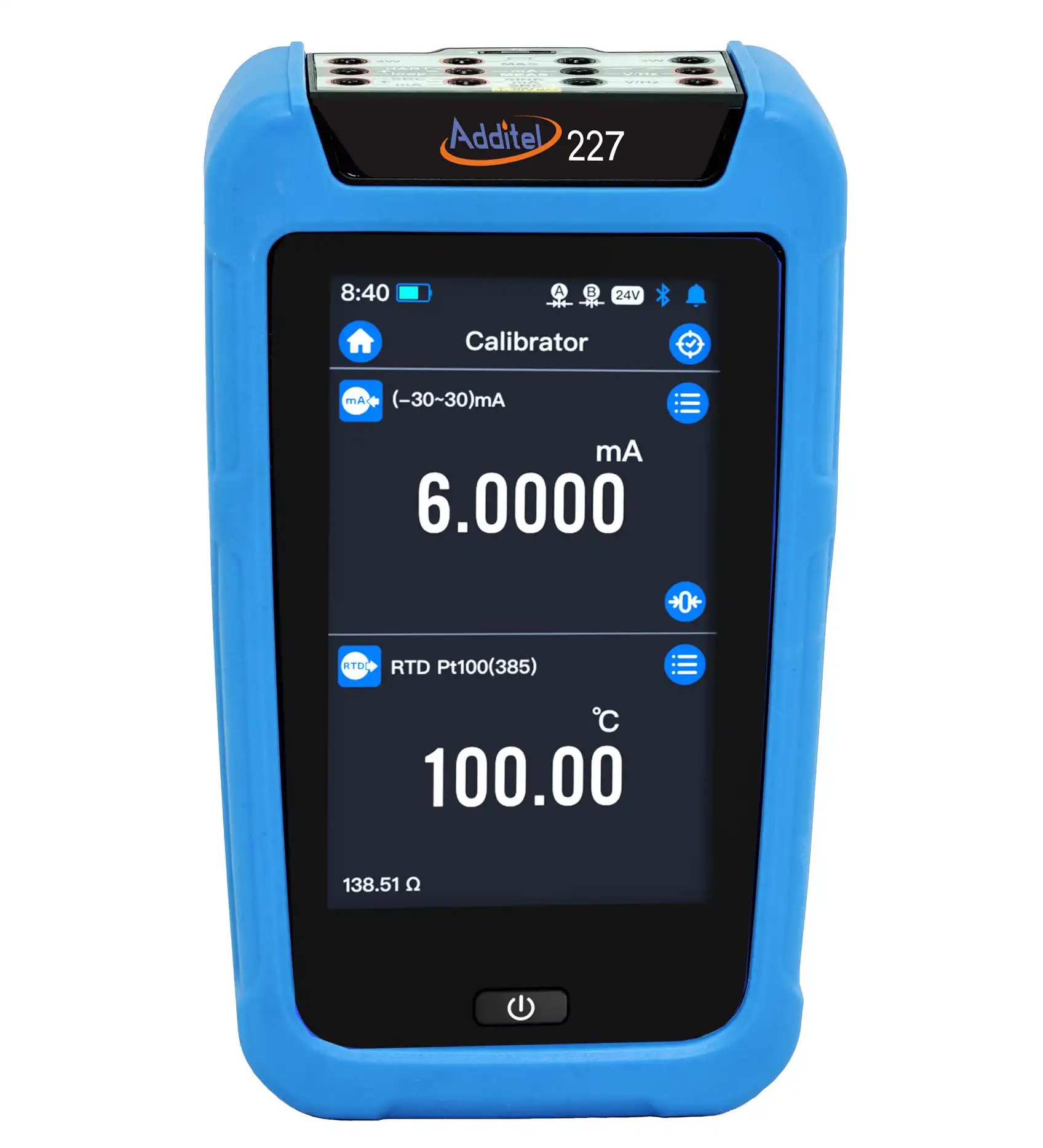 ADDITEL ADT227-HART Documenting Process Calibrator, ADT227, Temperature and Pressure with HART communicator