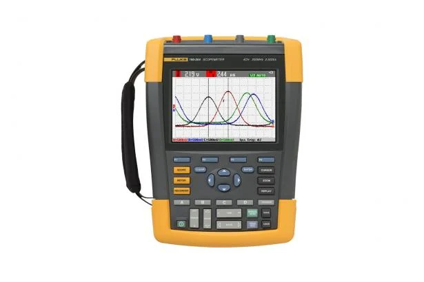 FLUKE 190-204-III-S Scopemeter 4 Channel 200MHz Color, with Software & Case