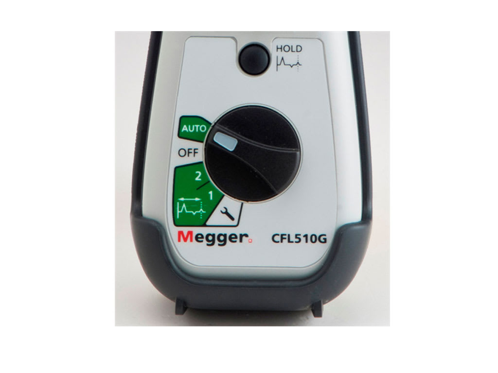 Close-up view of Megger TDR1000-3P handheld TDR