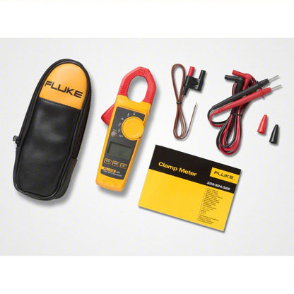 Full kit of Fluke 324 True RMS 400A Clamp Meter