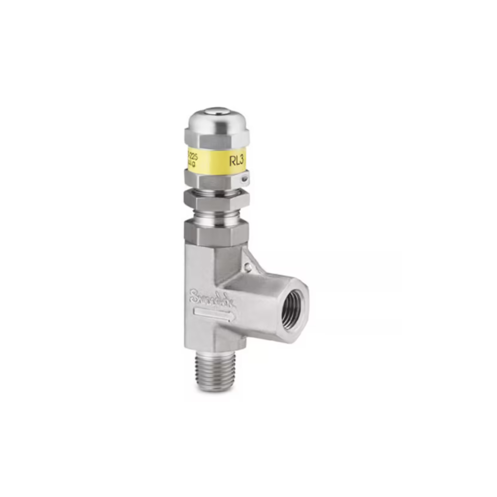 SWAGELOK SS-RL3M4-F4 Stainless Steel Low Pressure Proportional Relief Valve, 1/4 in. MNPT x 1/4 in