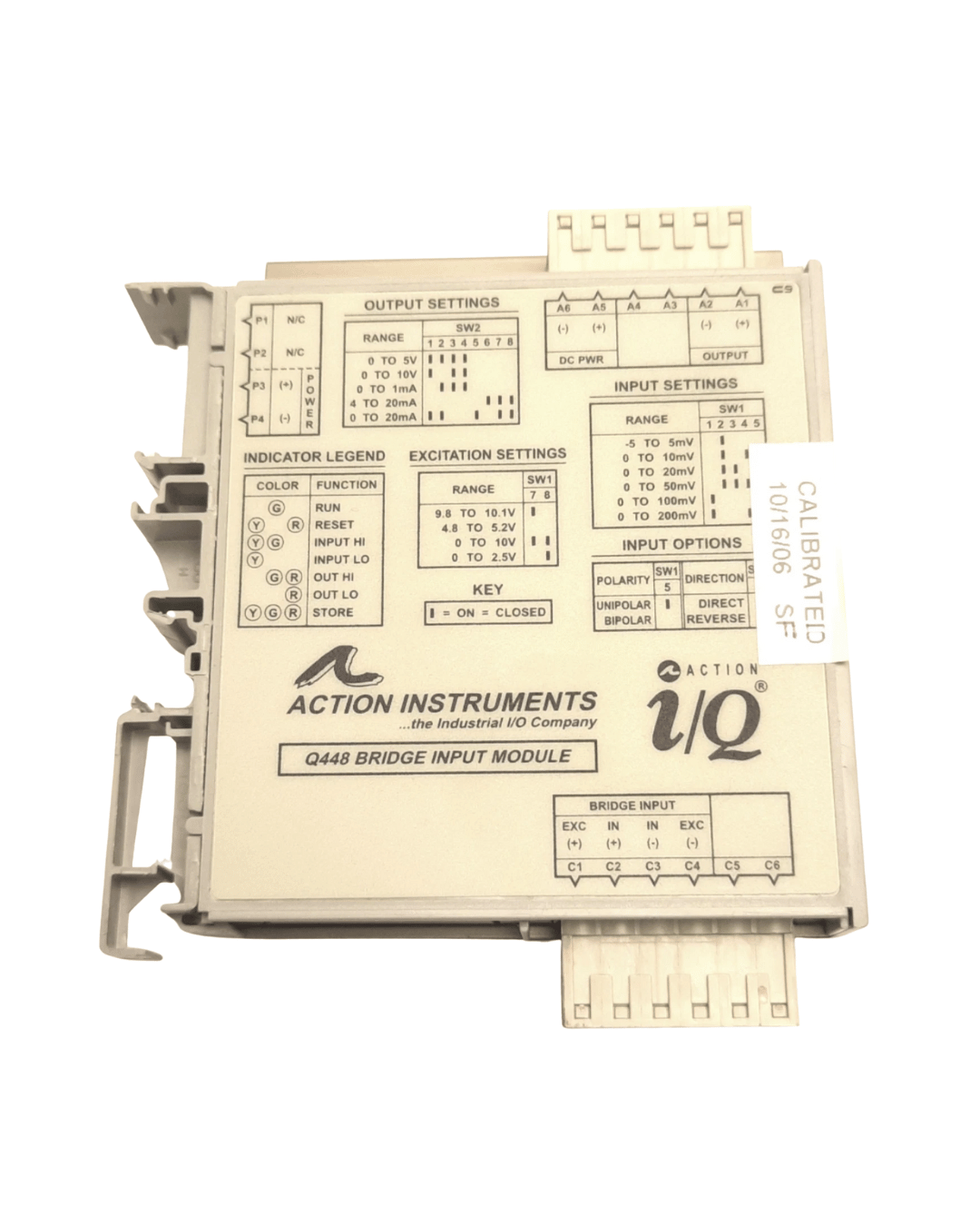 Back view of Eurotherm Q448-0000 DC Powered Bridge Input Isolator