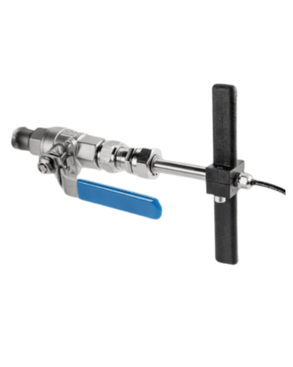 Installation tool with handle for inserting Vaisala DMP74B into process lines