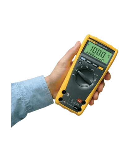 Fluke 77-4 multimeter in hand