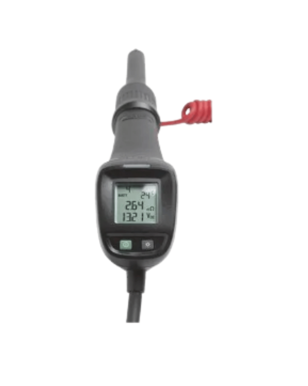 Fluke BT521 battery analyzer close-up view