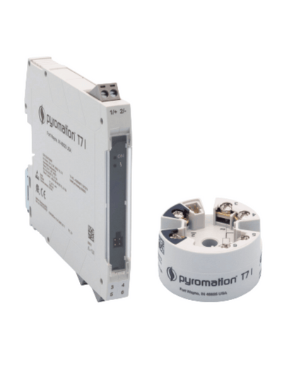 Pyromation RTD temperature transmitter with panel and head mount models