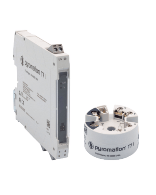 Pyromation RTD temperature transmitter with panel and head mount models