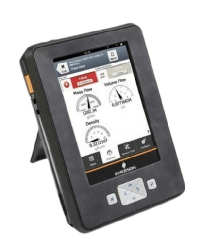 Emerson AMS Trex communicator showing screen interface