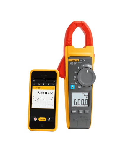 Fluke 902FC wireless True-RMS HVAC clamp meter with phone app