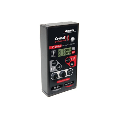 Crystal IS33 high-pressure calibrator screen and connectors