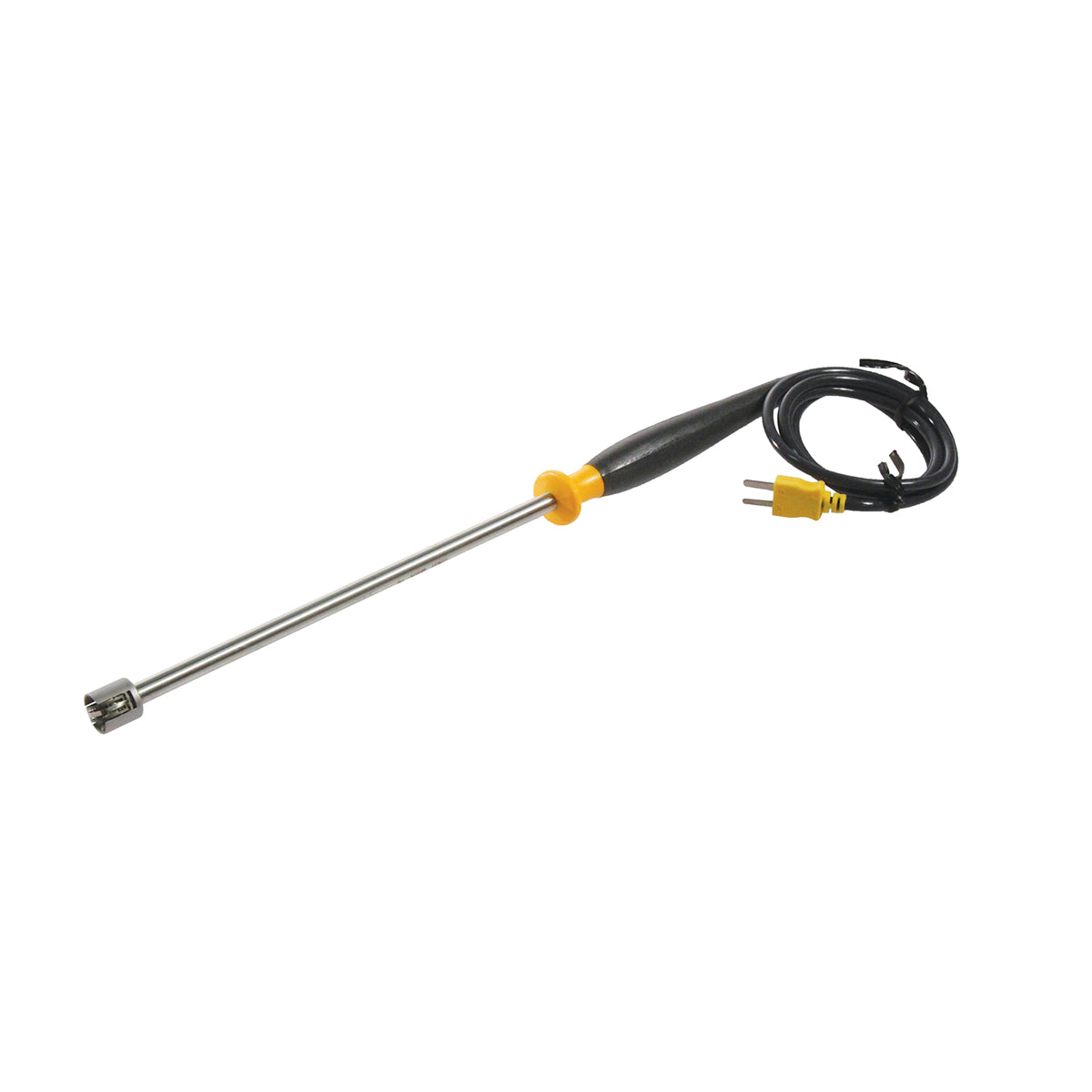Angled view of Fluke 80PK-27 temperature probe