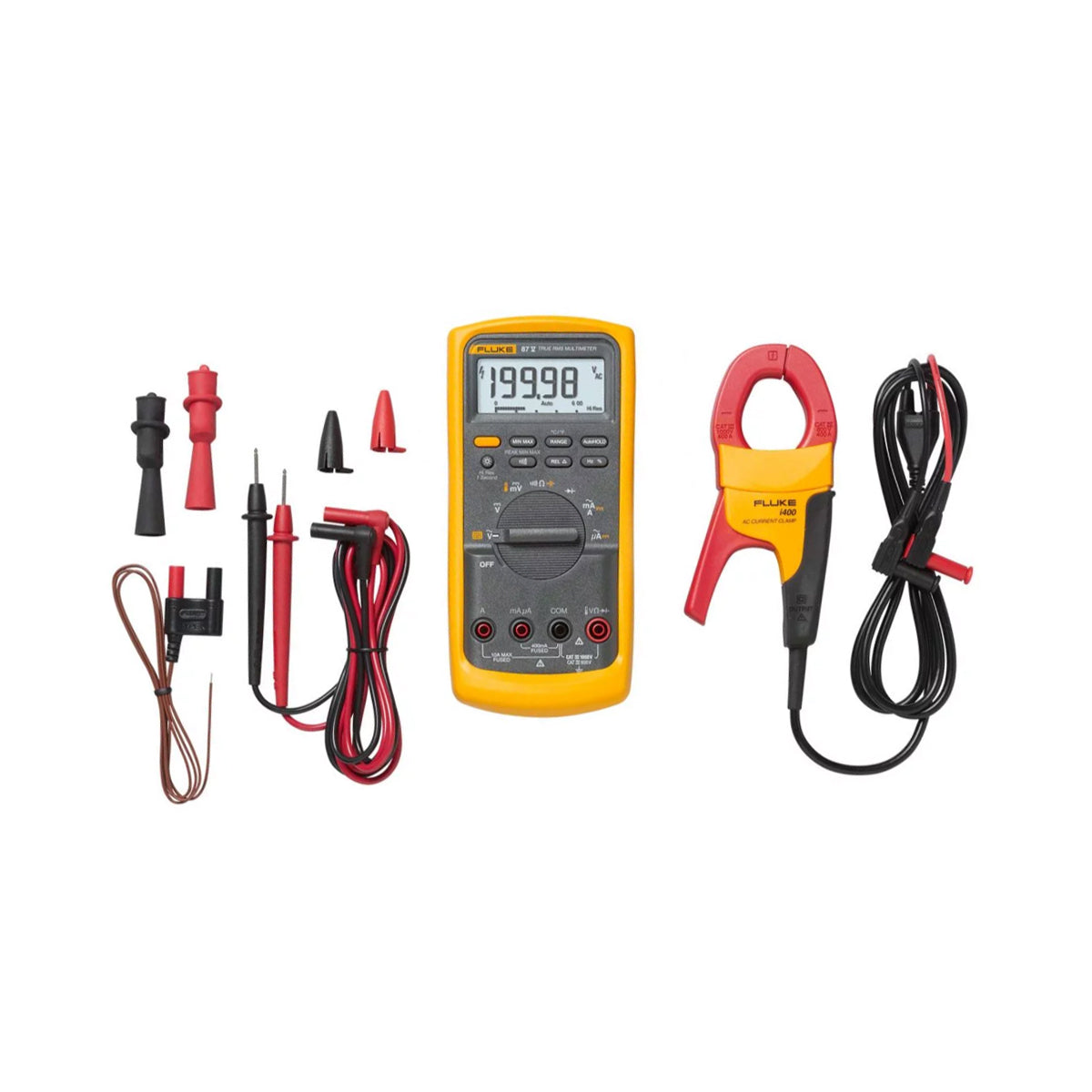 Fluke 87V true RMS industrial multimeter full combo kit