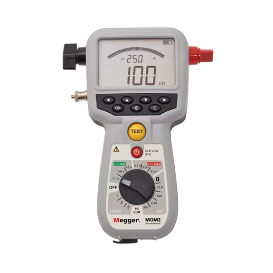 MEGGER MOM2 Handheld 200 A Micro-Ohmmeter