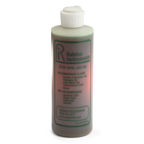 Ralston QTHP hydraulic calibration oil bottle