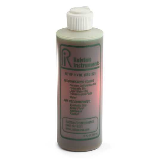 Ralston QTHP hydraulic calibration oil bottle
